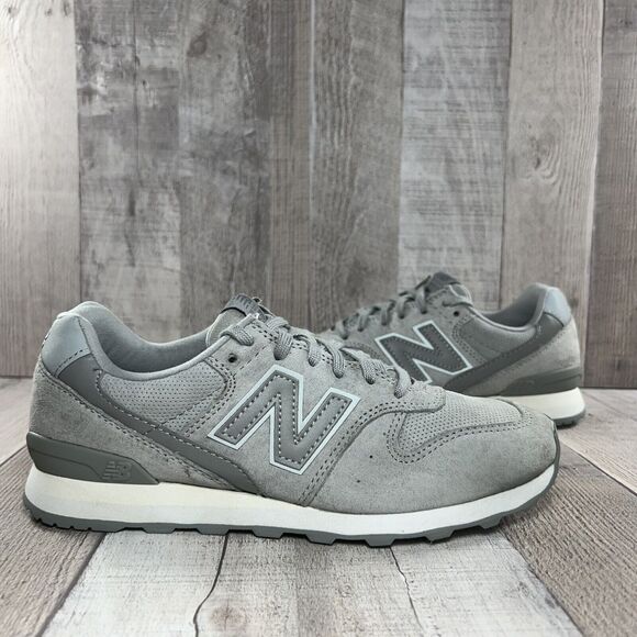 New Balance 696 Women's Classic Sneakers Running Shoes Suede Gray Size 6.5 B - Picture 3 of 13
